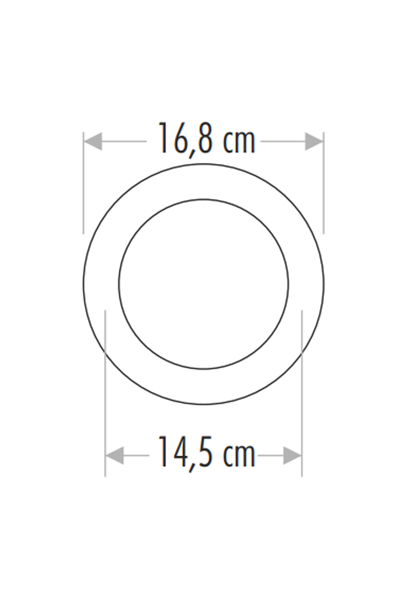 CataCata CT-5147B 12w Yuvarlak Led Panel Armatür Beyaz 6500K Beyaz