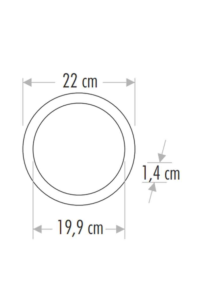 CataCata CT-5169B 18w 8 inç Slim Led Panel Armatür 6500K Beyaz