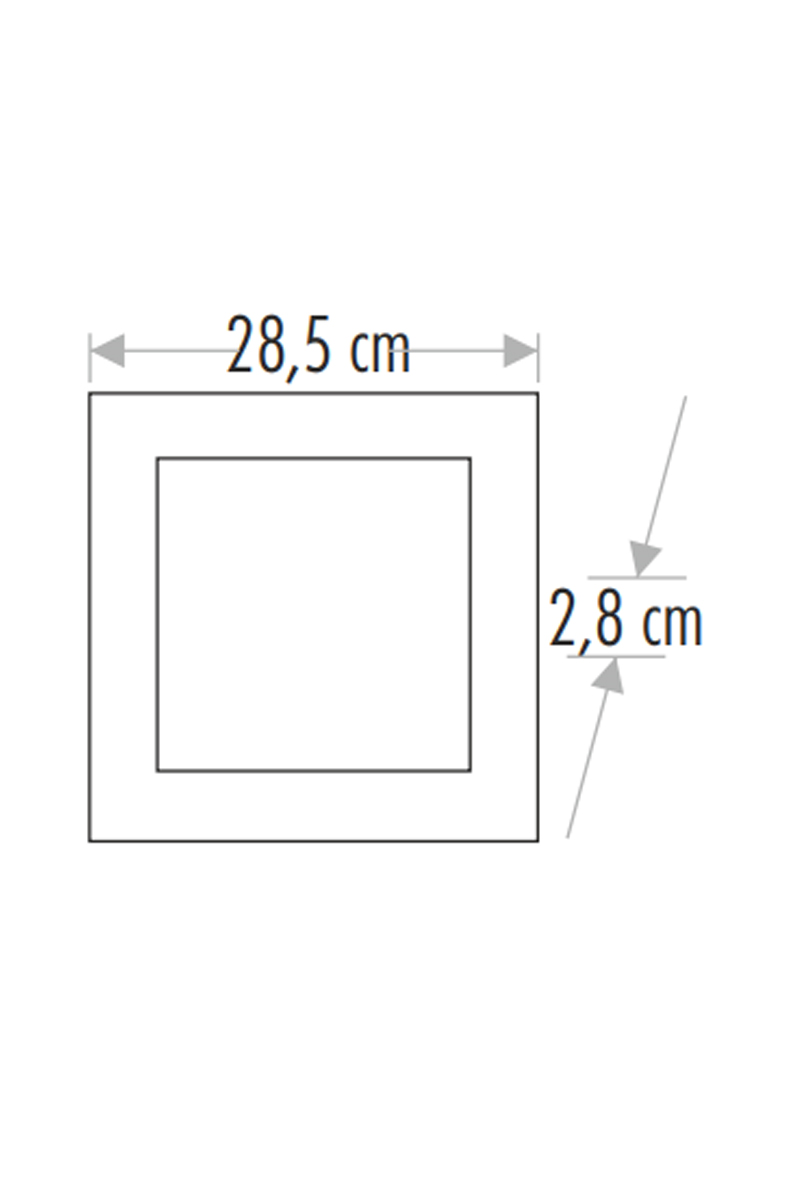 CataCata CT-5274B 30w Alüminyum Kare Sıva Üstü Led Panel 6400K Beyaz