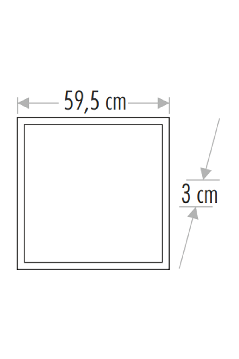 CataCata CT-5283B 60x60 40w Backlight Sıva Altı Led Panel 6400K Beyaz