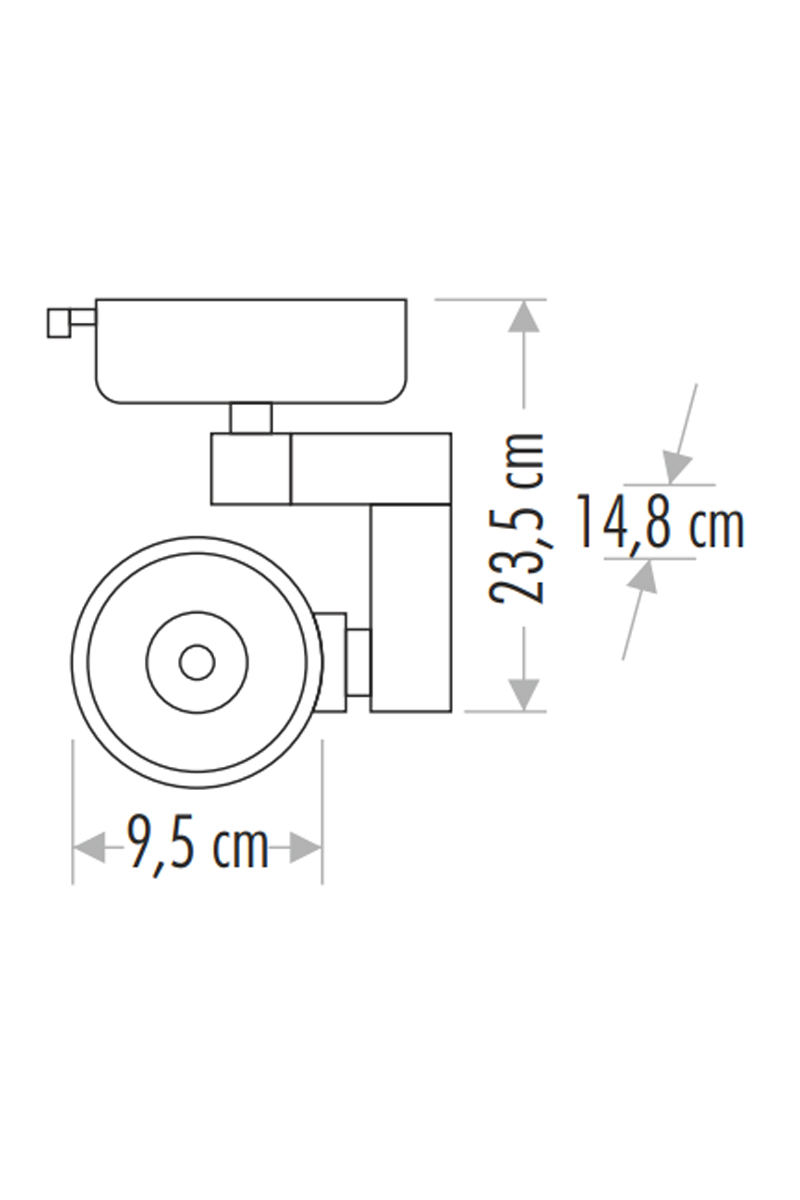 CataCata CT-5334G 30W Siyah Kasa Ray Spot Armatür 3200K Günışığı