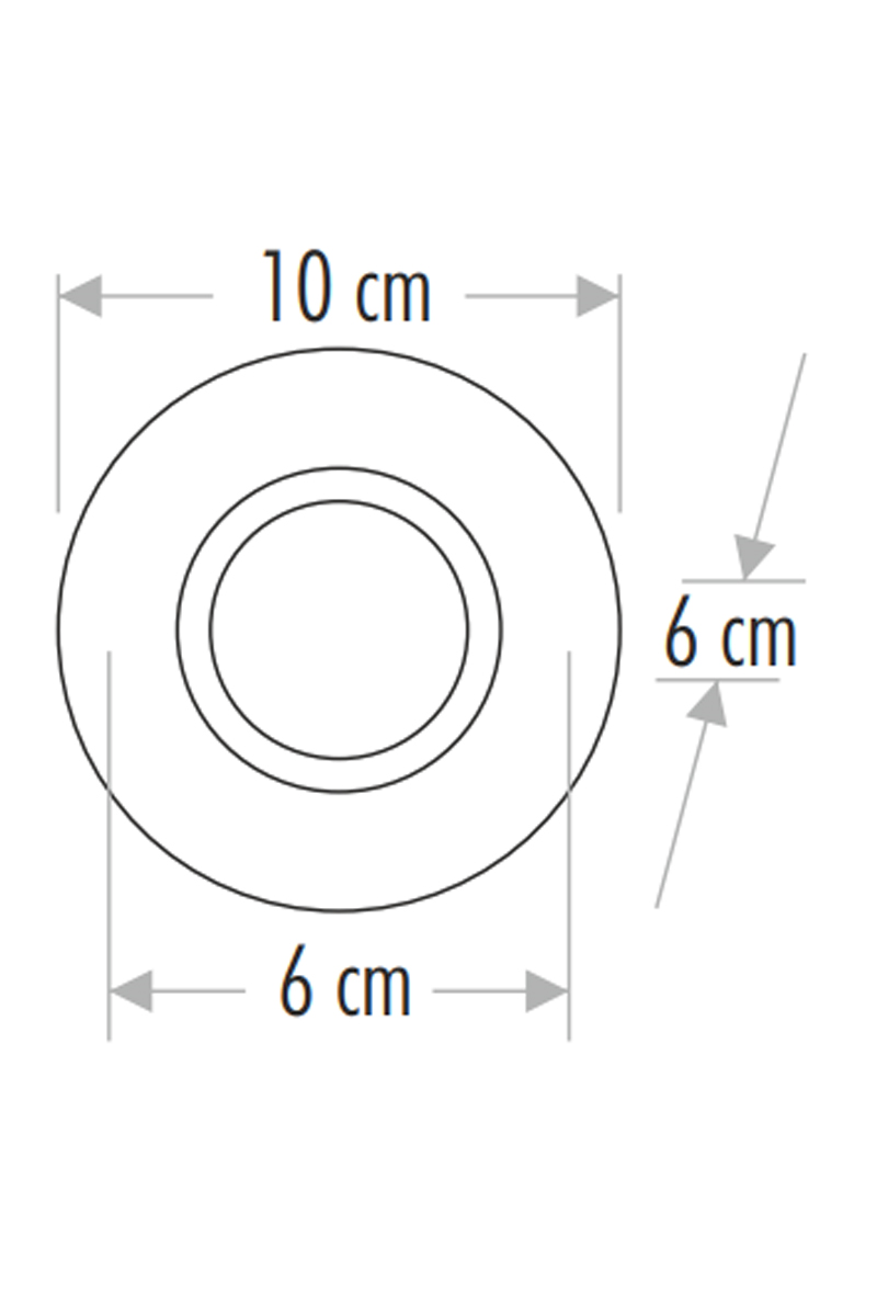 CataCata CT-6594 Sümbül Dekoratif Cam Spot Kasası GU10