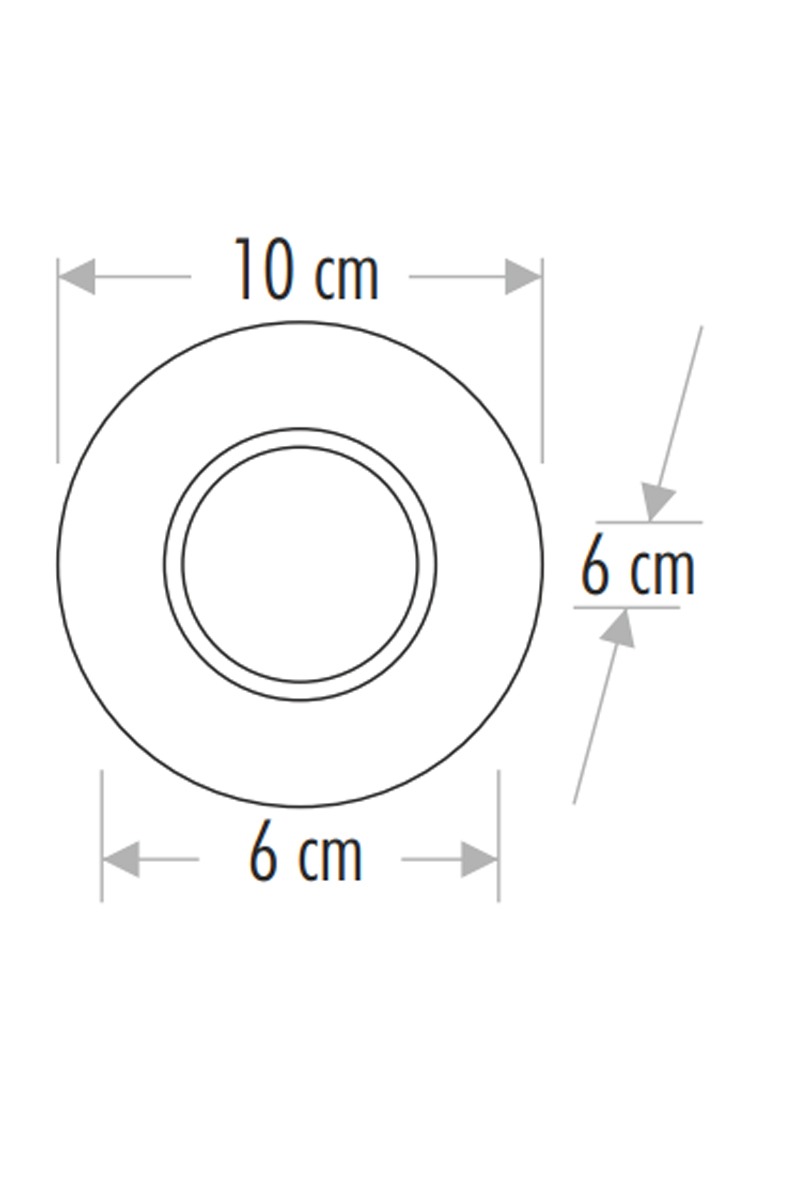 CataCata CT-6598 Sim Dekoratif Cam Spot Kasası GU10