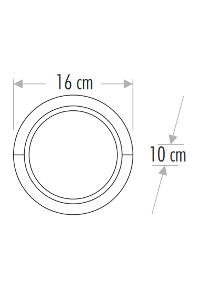 CataCata CT-7073 12w Siyah Sıva Üstü Led Aplik 3200K Günışığı