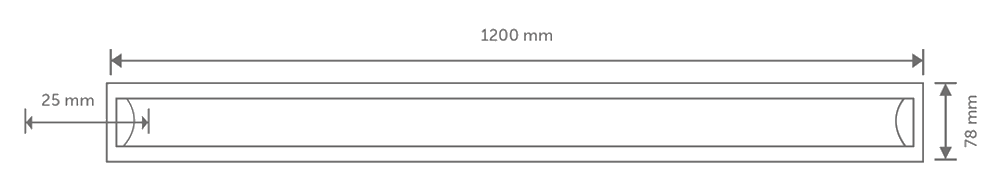 InoledInoled 2907-01 36W Led Bant Armatür 120 cm 6500K Beyaz