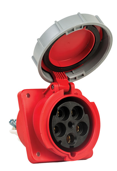 Mete EnerjiMete 5X125A. IP67 Makine Prizi Eğik 3P+N+E