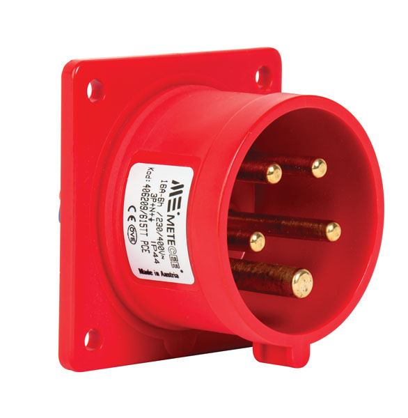 Mete EnerjiMete 5X16A. IP44 Makine Fişi Düz 3P+N+E