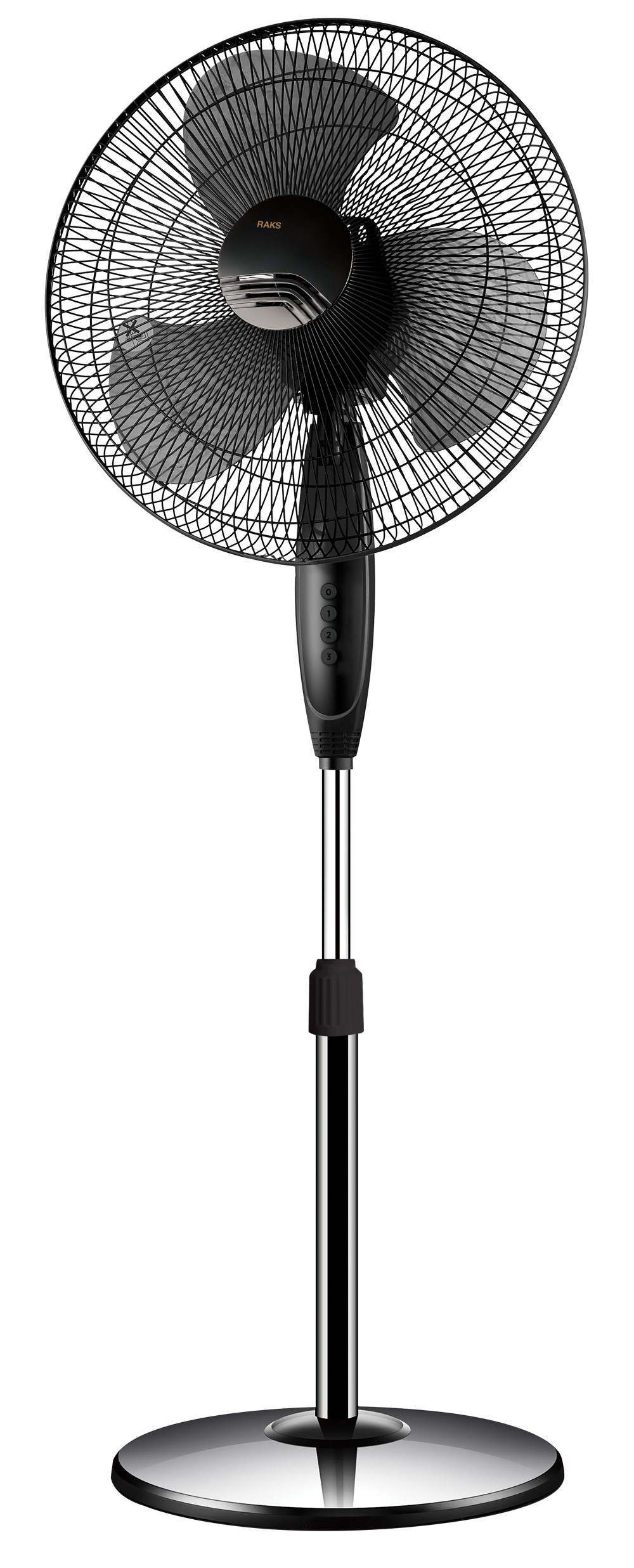 RaksRaks SF 16 Max Ayaklı Vantilatör Siyah 40 Cm 3 Kanat Pervaneli