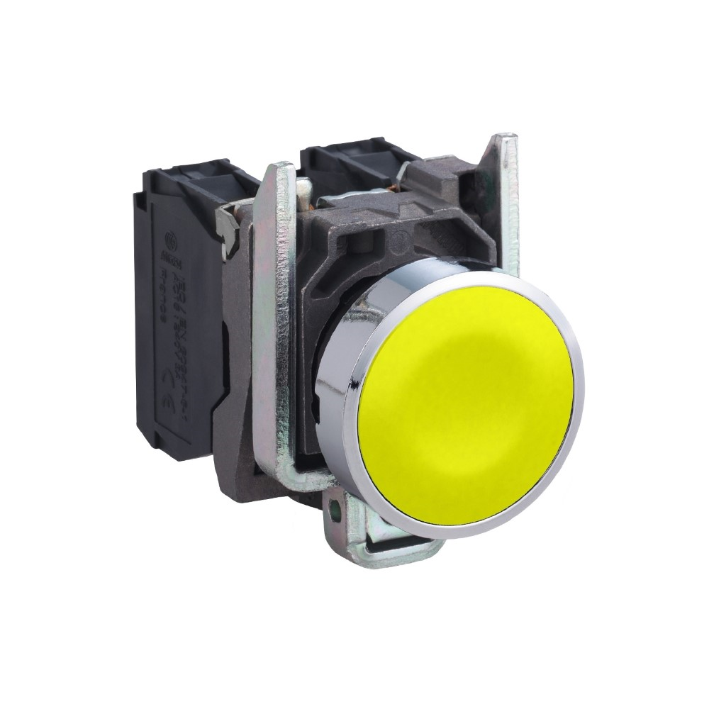 SchneiderSchneider XB4BA51 Sarı Sıva Altı Eksiksiz Buton Ø22 Yaylı Dönüş 1Na İşaretsiz