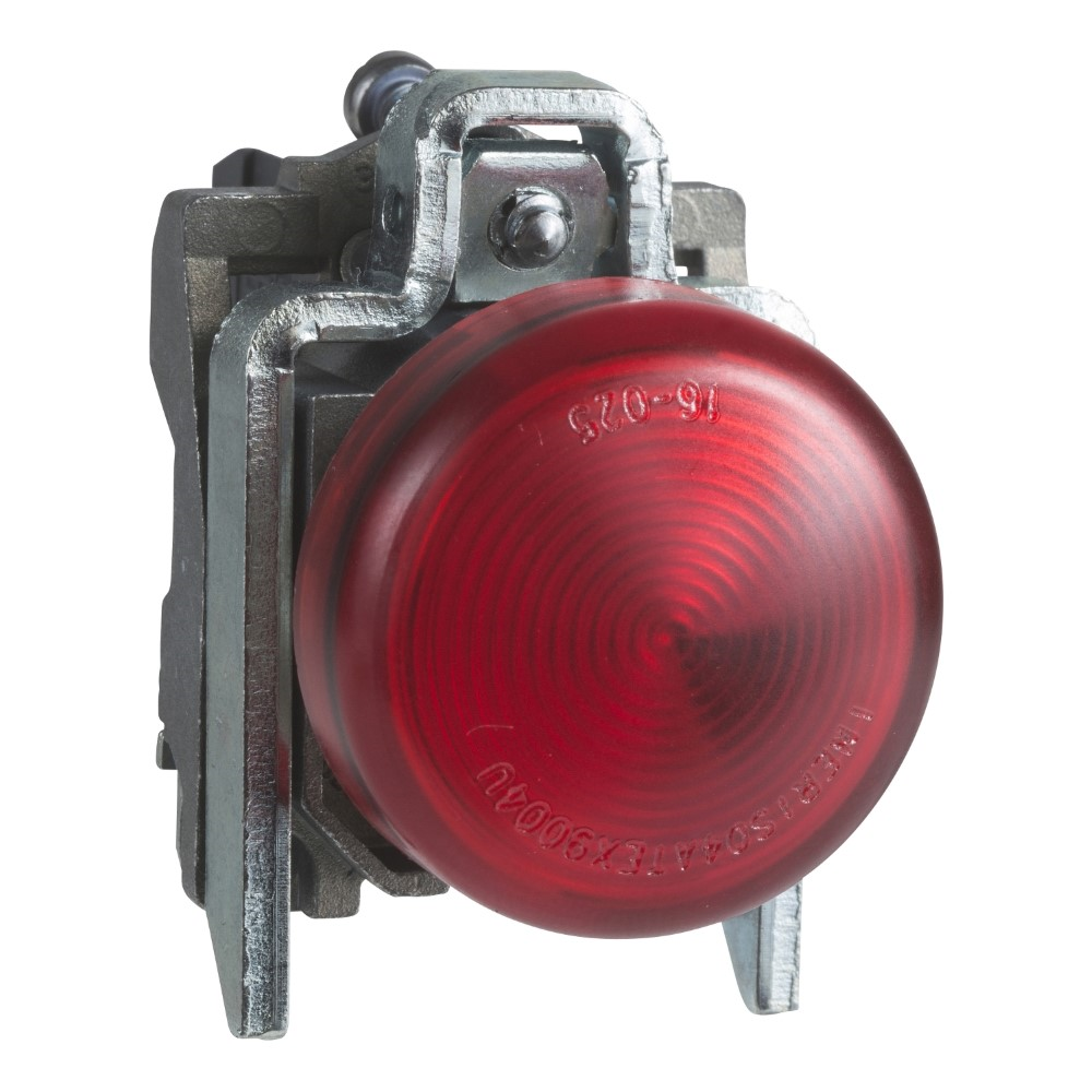 SchneiderSchneider XB4BV64 <=250V Ba9S Ampul İçin Kırmızı Eksiksiz Pilot Işığı Ø22 Düz Lens