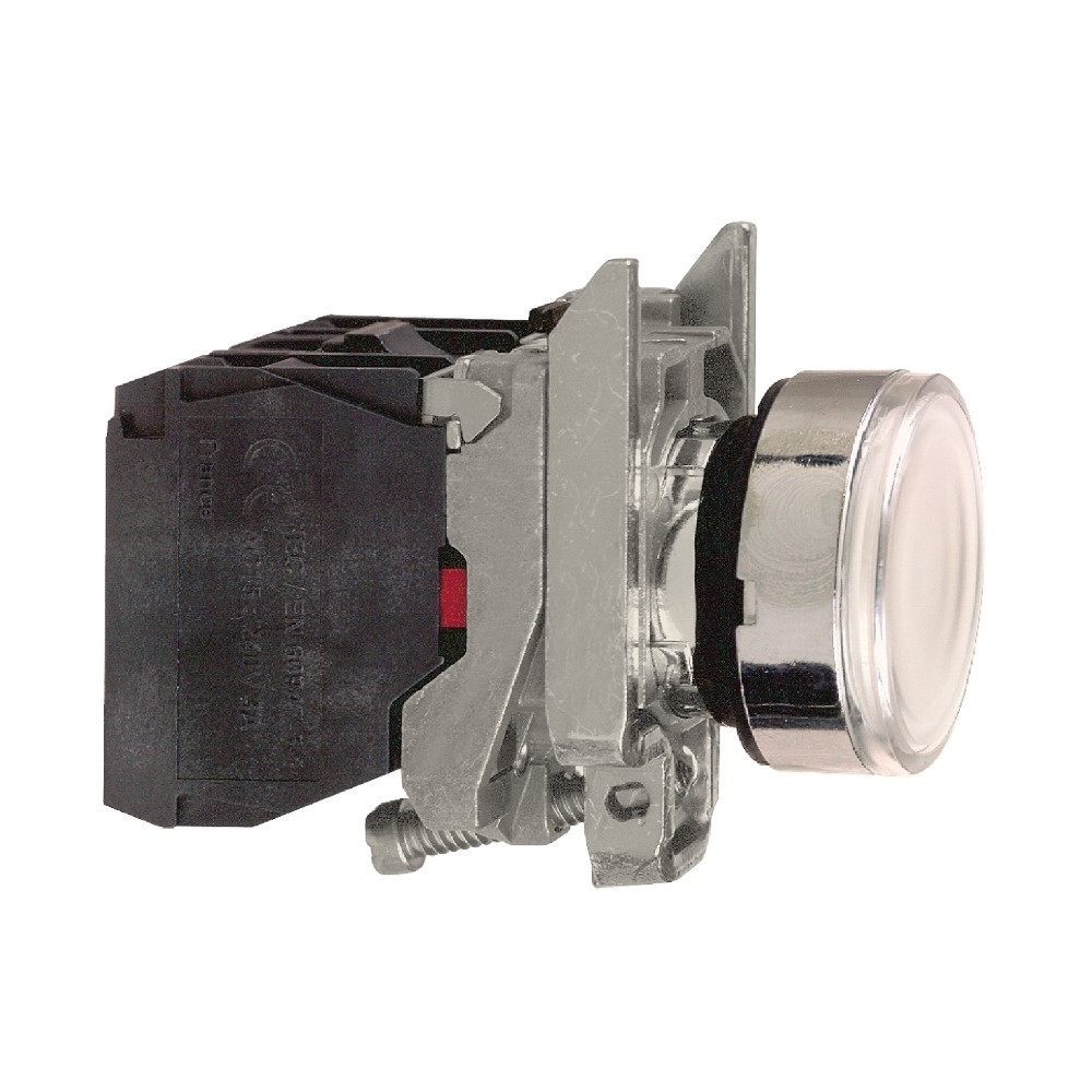 SchneiderSchneider XB4BW3165 Beyaz Sıva Altı Eksiksiz Işıklı Buton Ø22 Yaylı Dönüş 1Na+1Nk <=250V