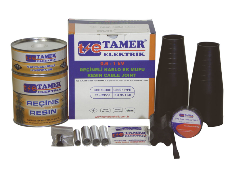 TamerTamer 3x95+50 Bakır İletken İçin Reçineli Kablo Ek Mufu