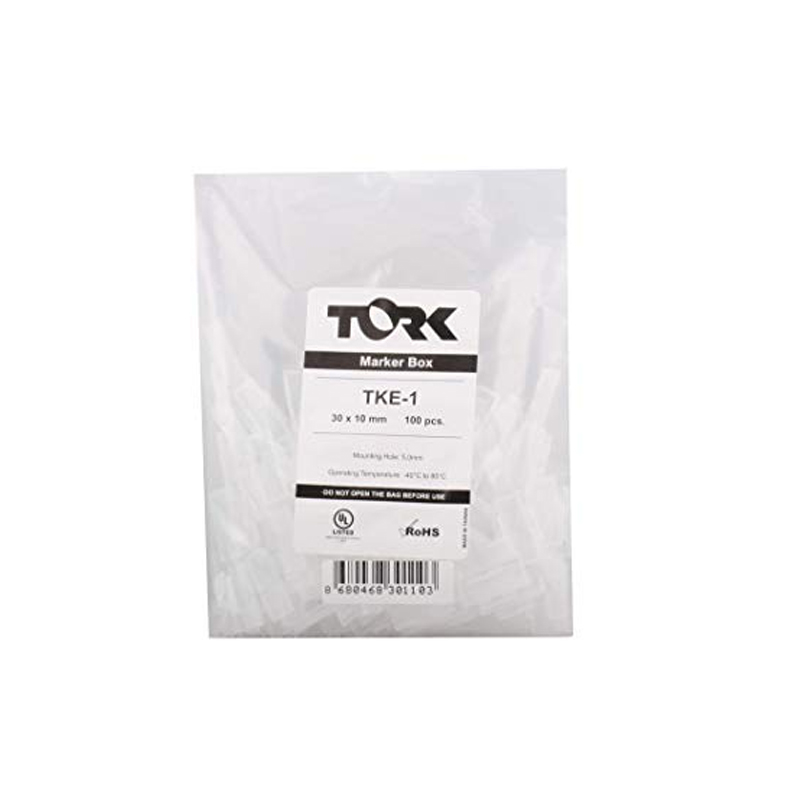 TorkTork 43mm Kablo Bağı Etiket Taşıyıcı Beyaz