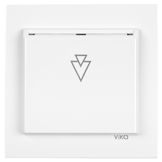 VikoViko Karre/Meridian Beyaz Energy Saver Mekanik Anahtarlı (Gecikmeli 230V) Çerçevesiz