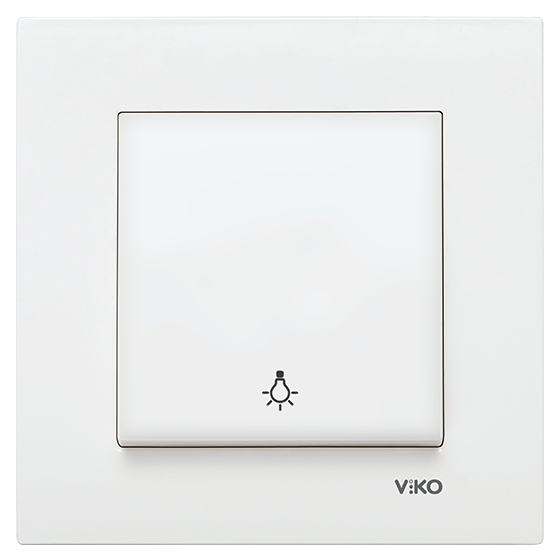 VikoViko Karre/Meridian Beyaz Light Anahtarı (Çerçeve Hariç)