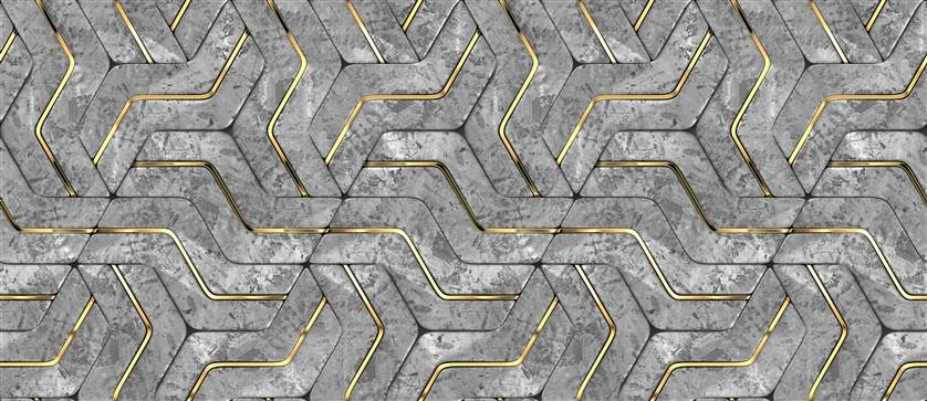 Geometrik Desenli Duvar Kağıdı-10