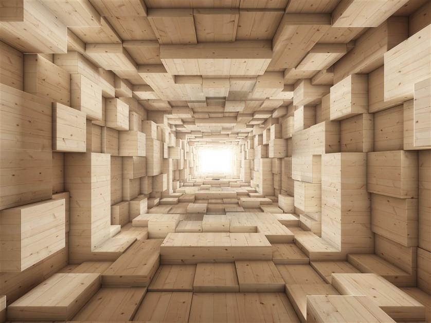 Tünel Derinlik 3d Duvar Kağıdı 045