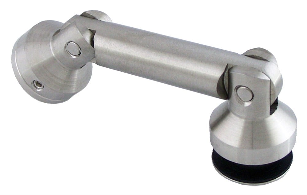 HT-7002-SSS CAM BAĞLANTI PARÇASI  (Duvardan Cama Çift Mafsal)