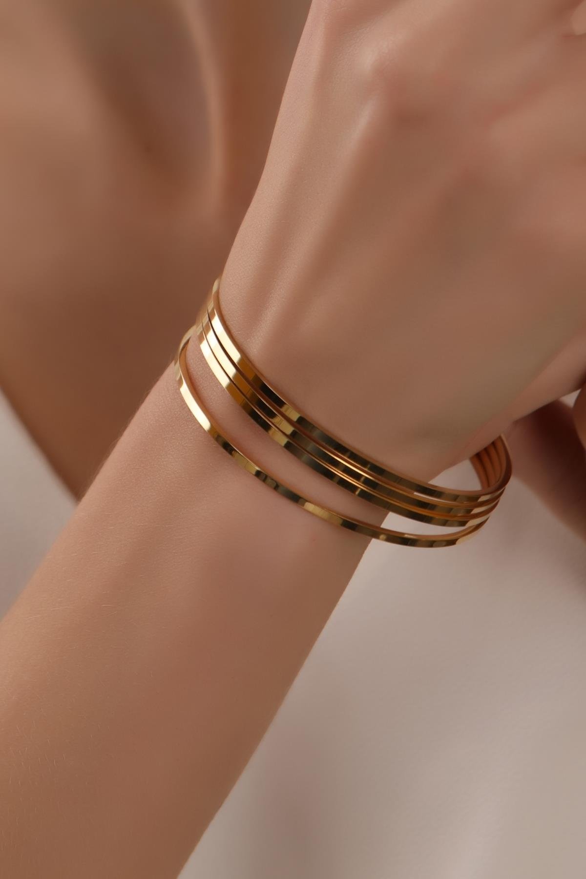 Altın Kaplama Ajda Bilezik