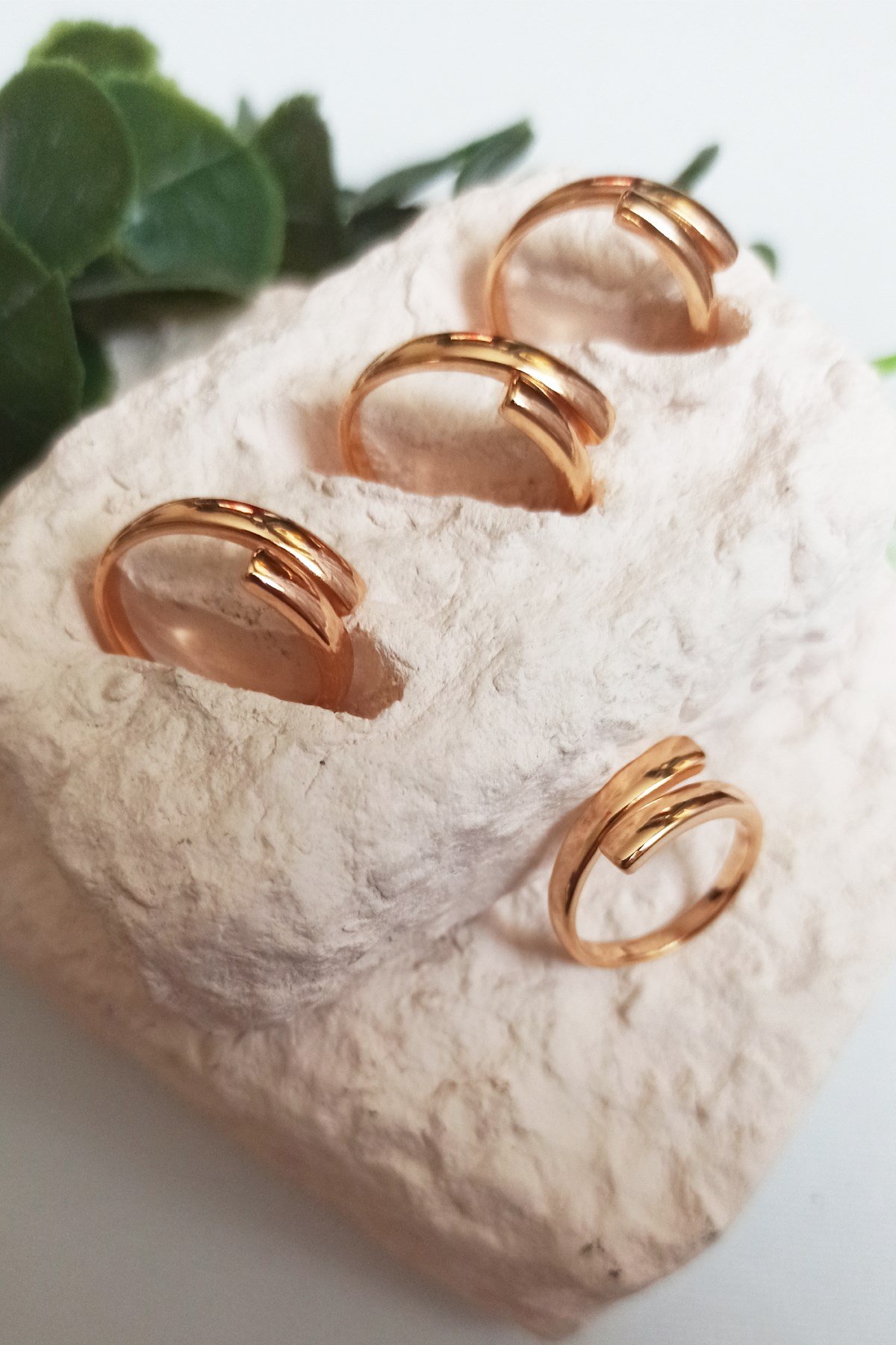 Altın Kaplama Ayarlanabilir Yüzük