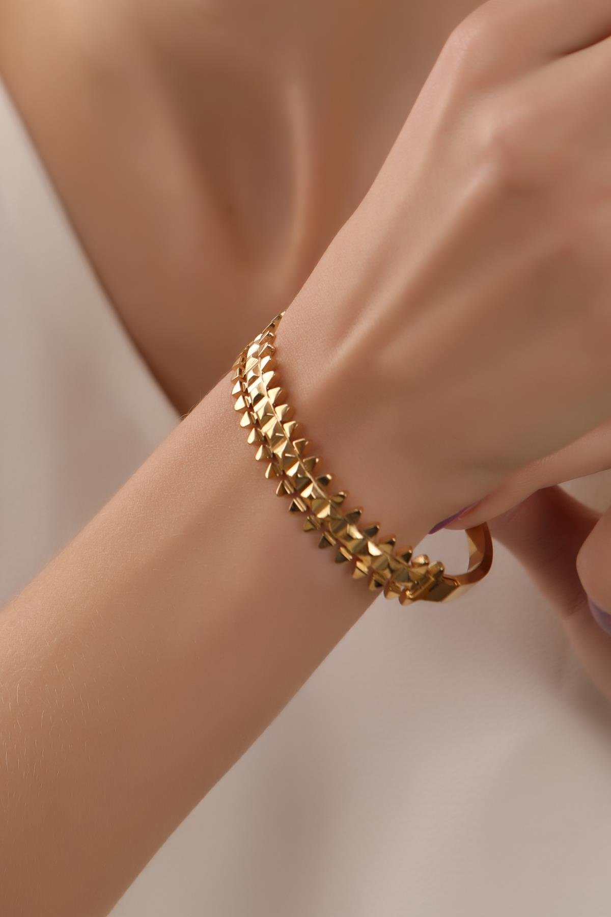 Altın Kaplama Çelik Bilezik