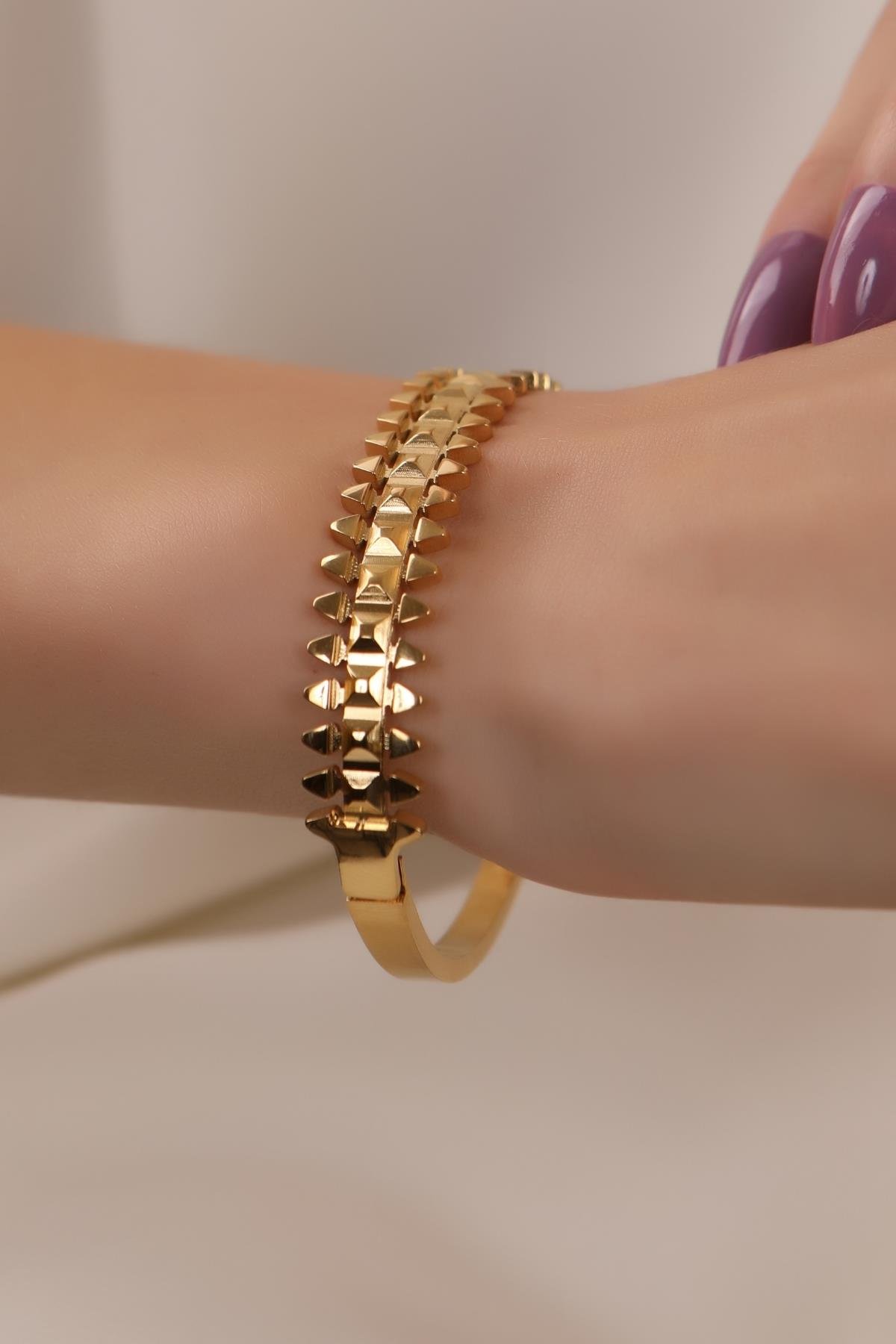 Altın Kaplama Çelik Bilezik