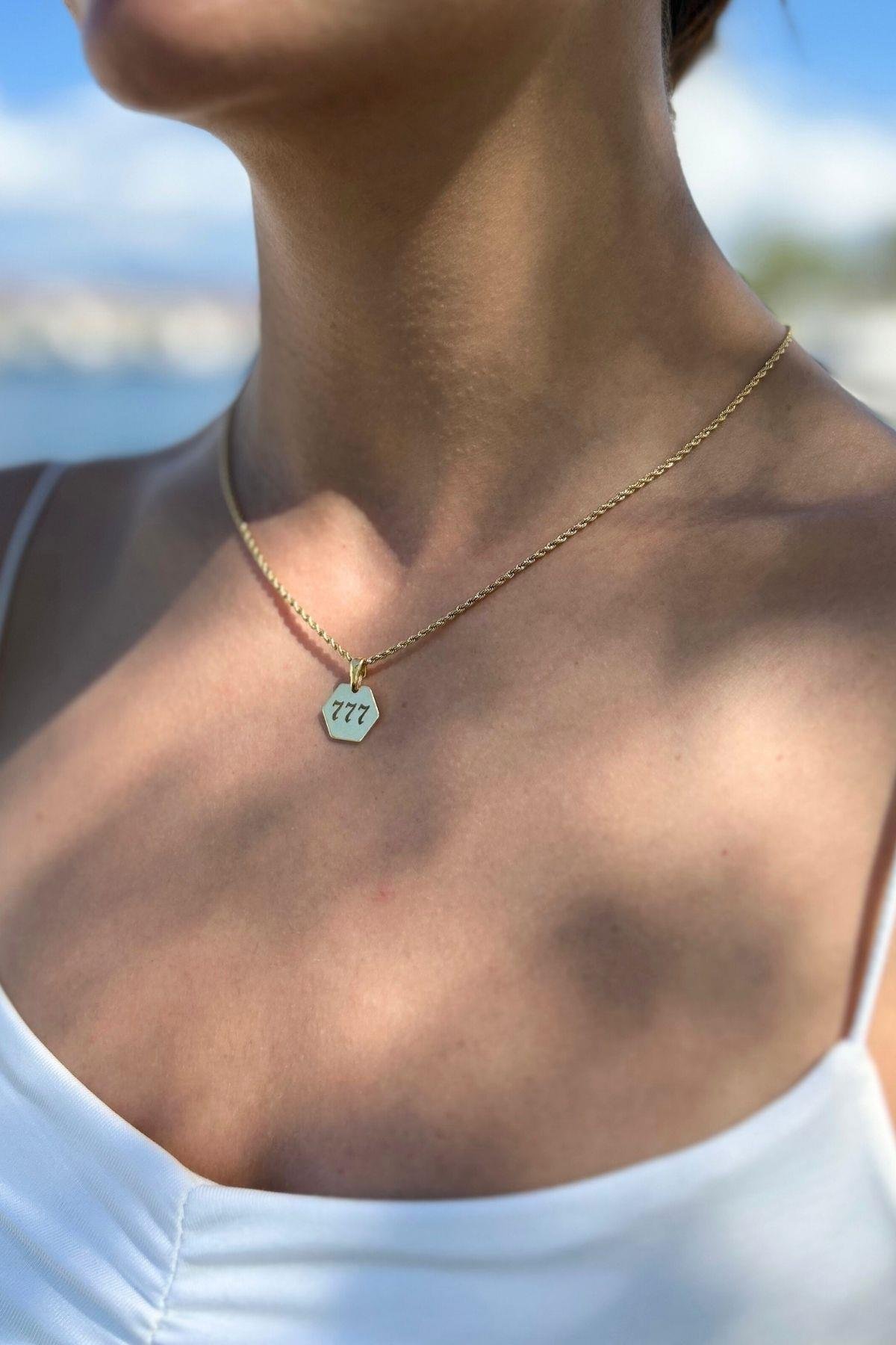 Çelik 777 Şans Kolyesi