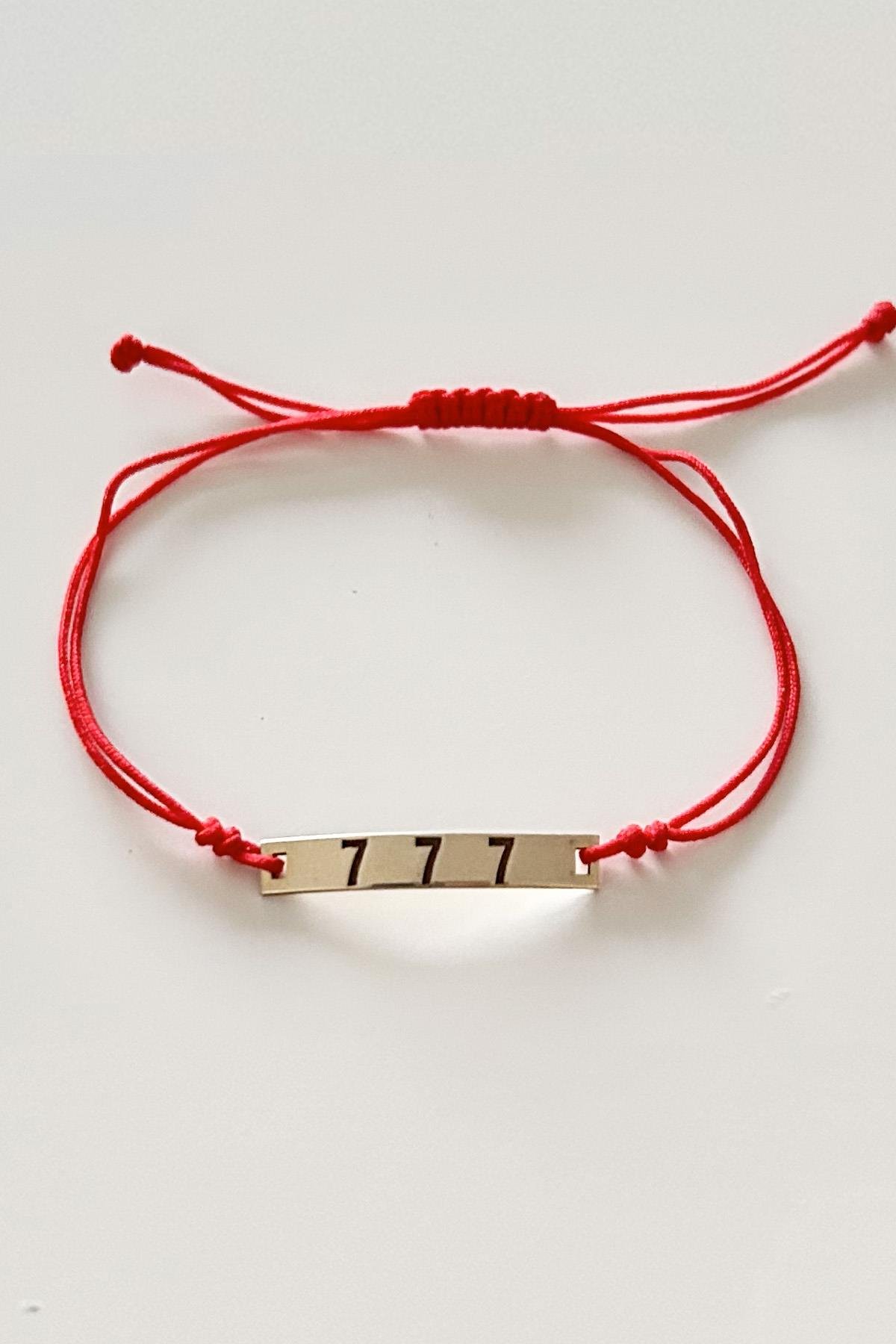 Handmade 777 Gümüş Şans Bileklik