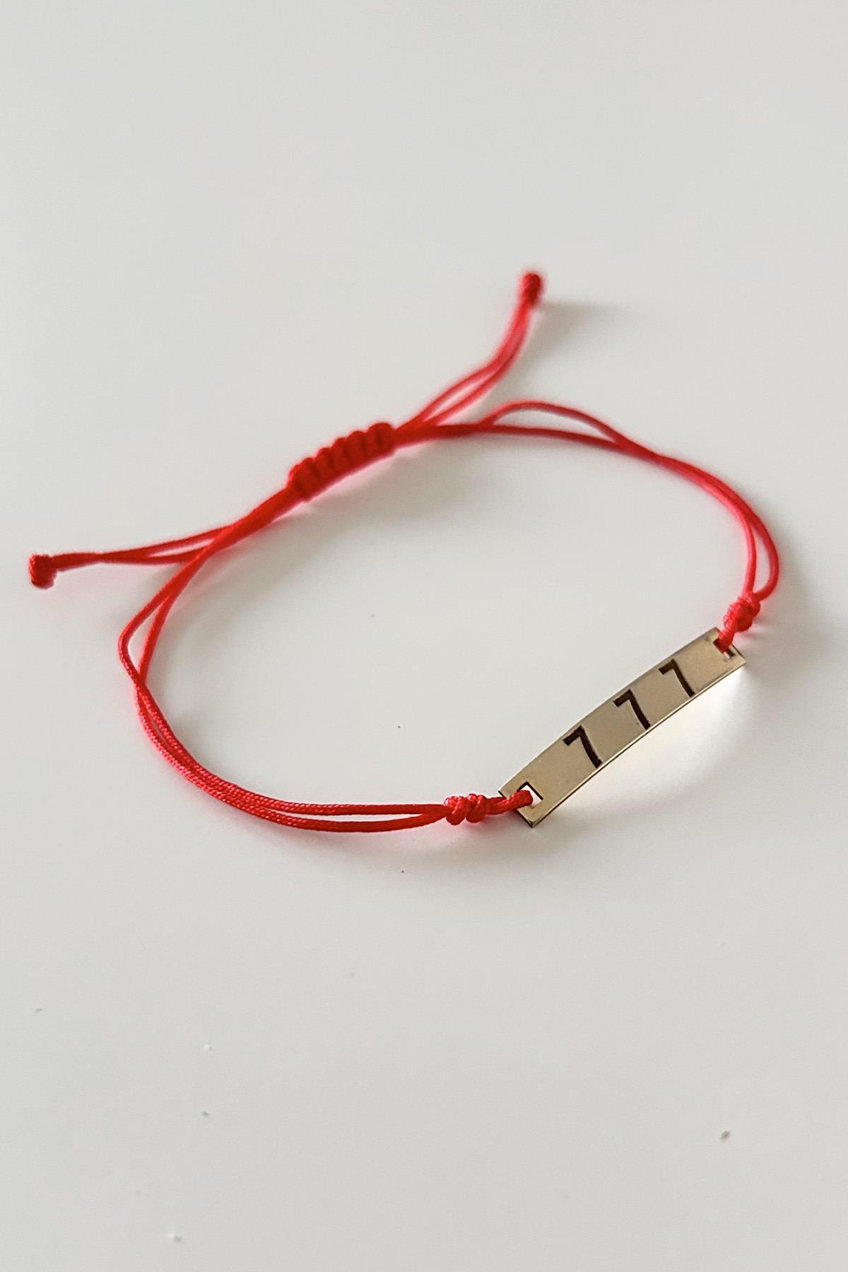 Handmade 777 Gümüş Şans Bileklik