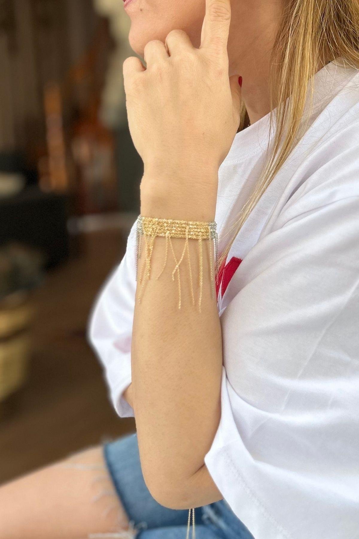 Handmade Dokuma Zincir Bileklik