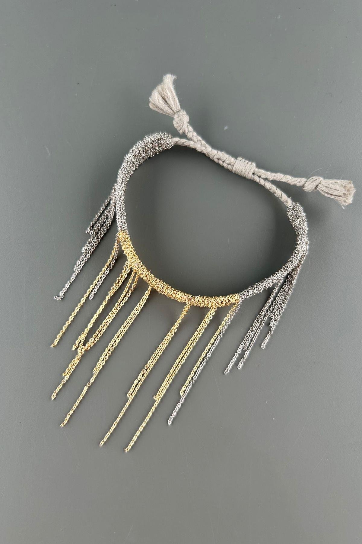 Handmade Dokuma Zincir Bileklik