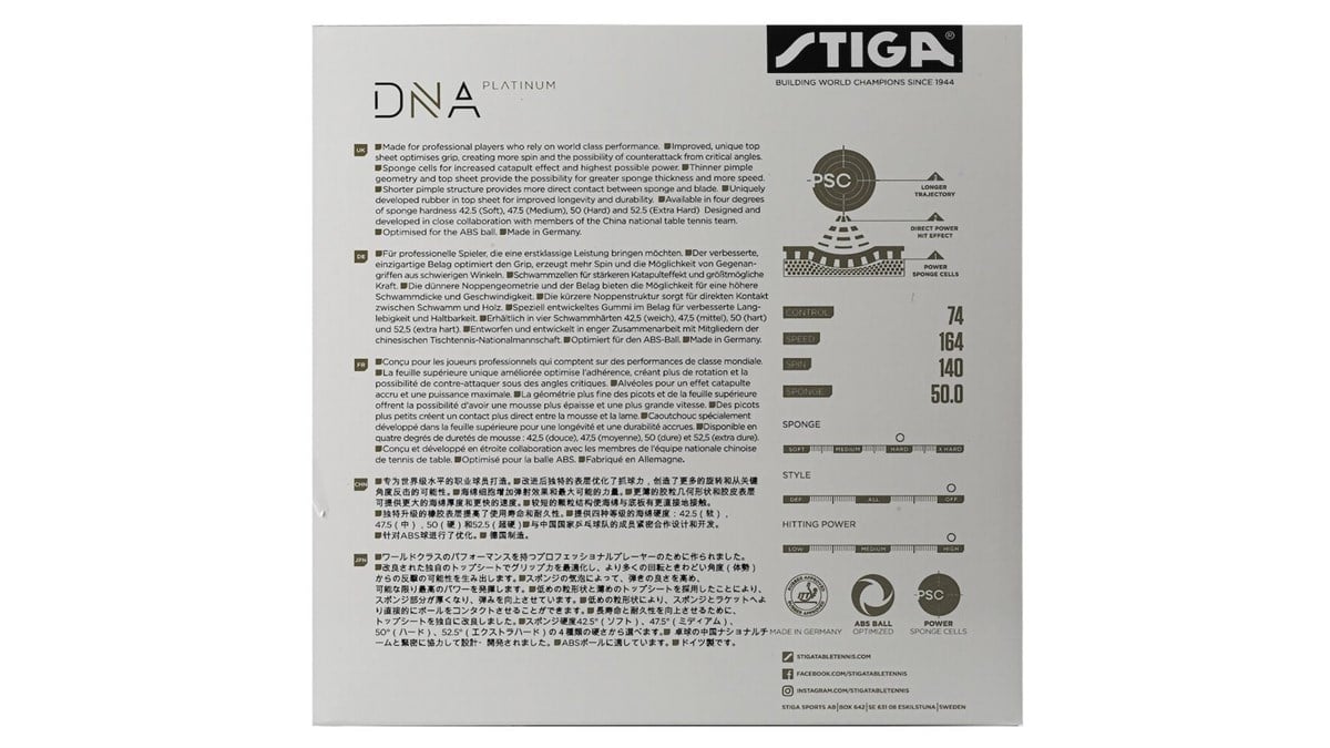 Stiga DNA Platinum H