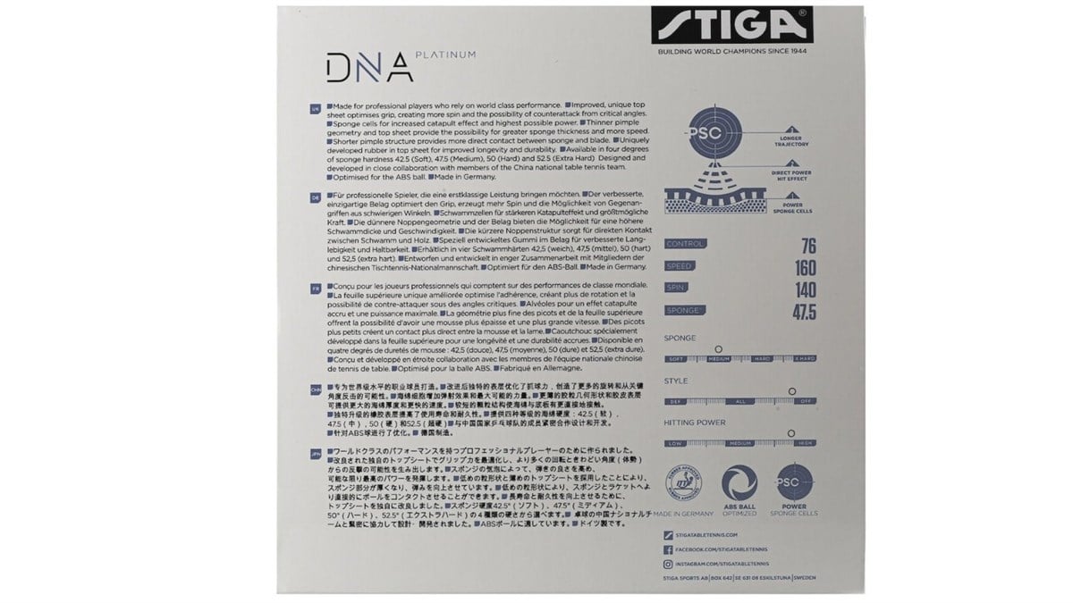 Stiga DNA Platinum M