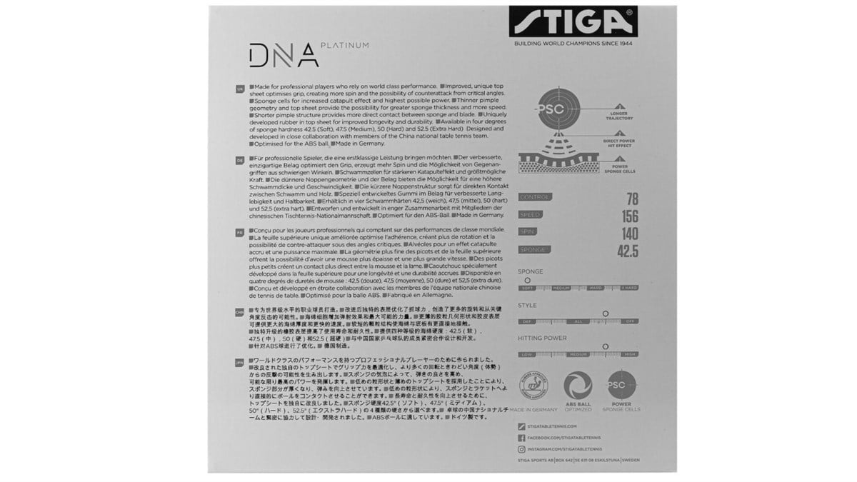 Stıga DNA Platinum S