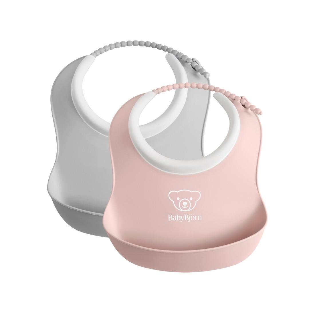 BabyBjörn 2´li Mini Yumuşak Mama Önlüğü Powder Grey / Pink