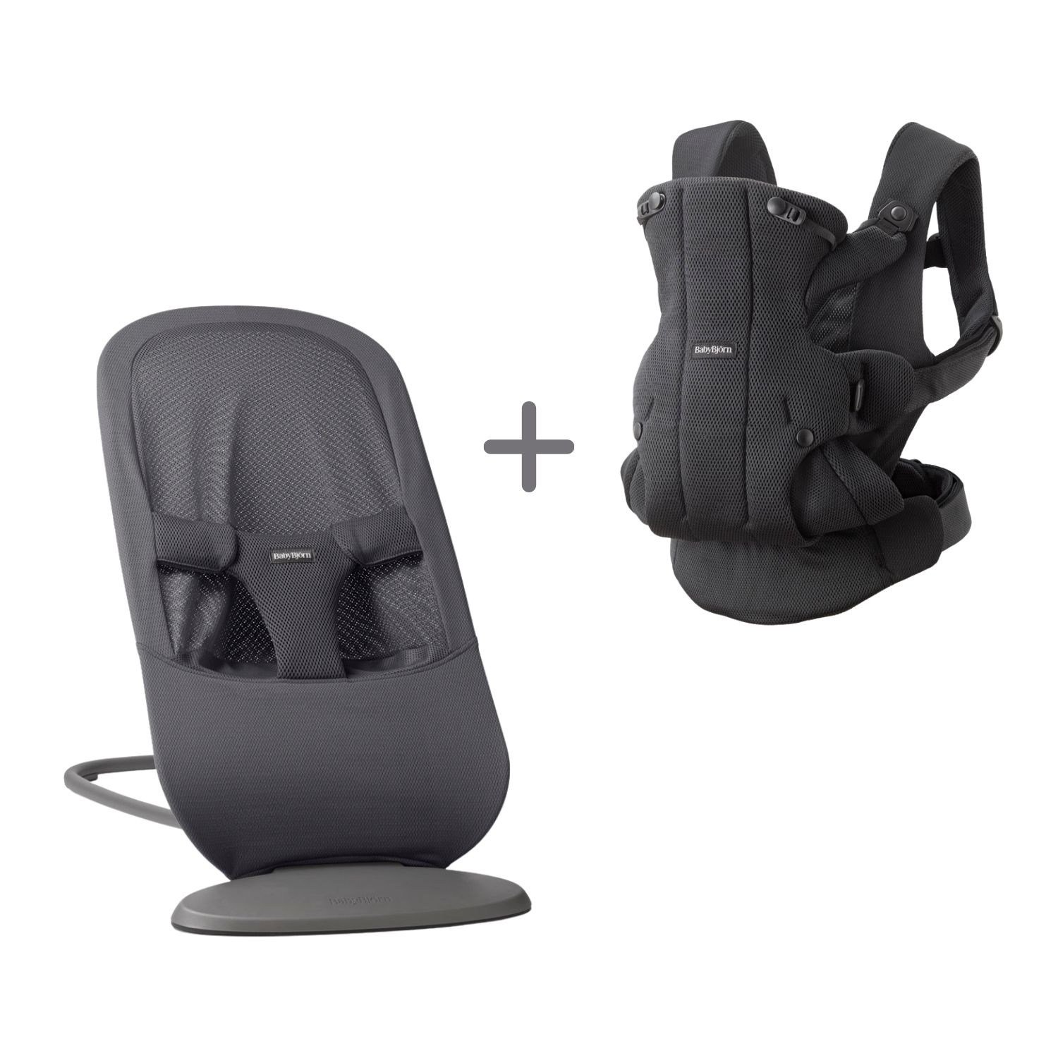 BabyBjörn 2’li Set Begin Ana Kucağı & Kanguru Hold Mesh Dark Grey