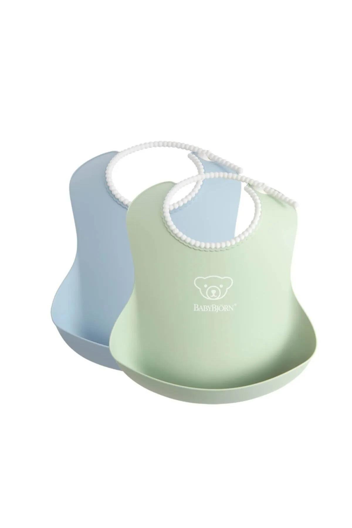 BabyBjörn 2´li Yumuşak Mama Önlüğü Powder Green / Blue