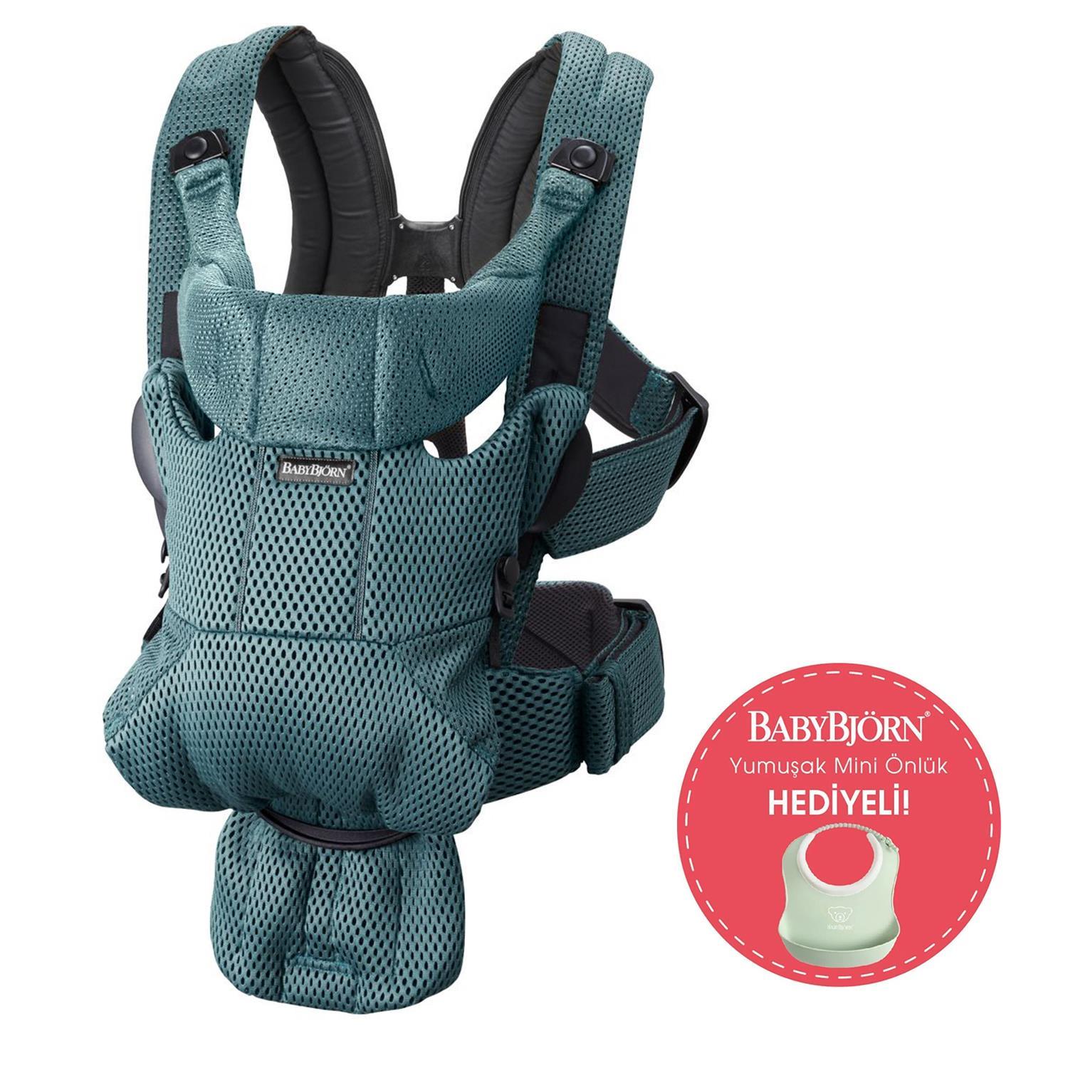 BabyBjörn 2'li Set Balance Soft Ana Kucağı & Kanguru Move Mesh Sage Green