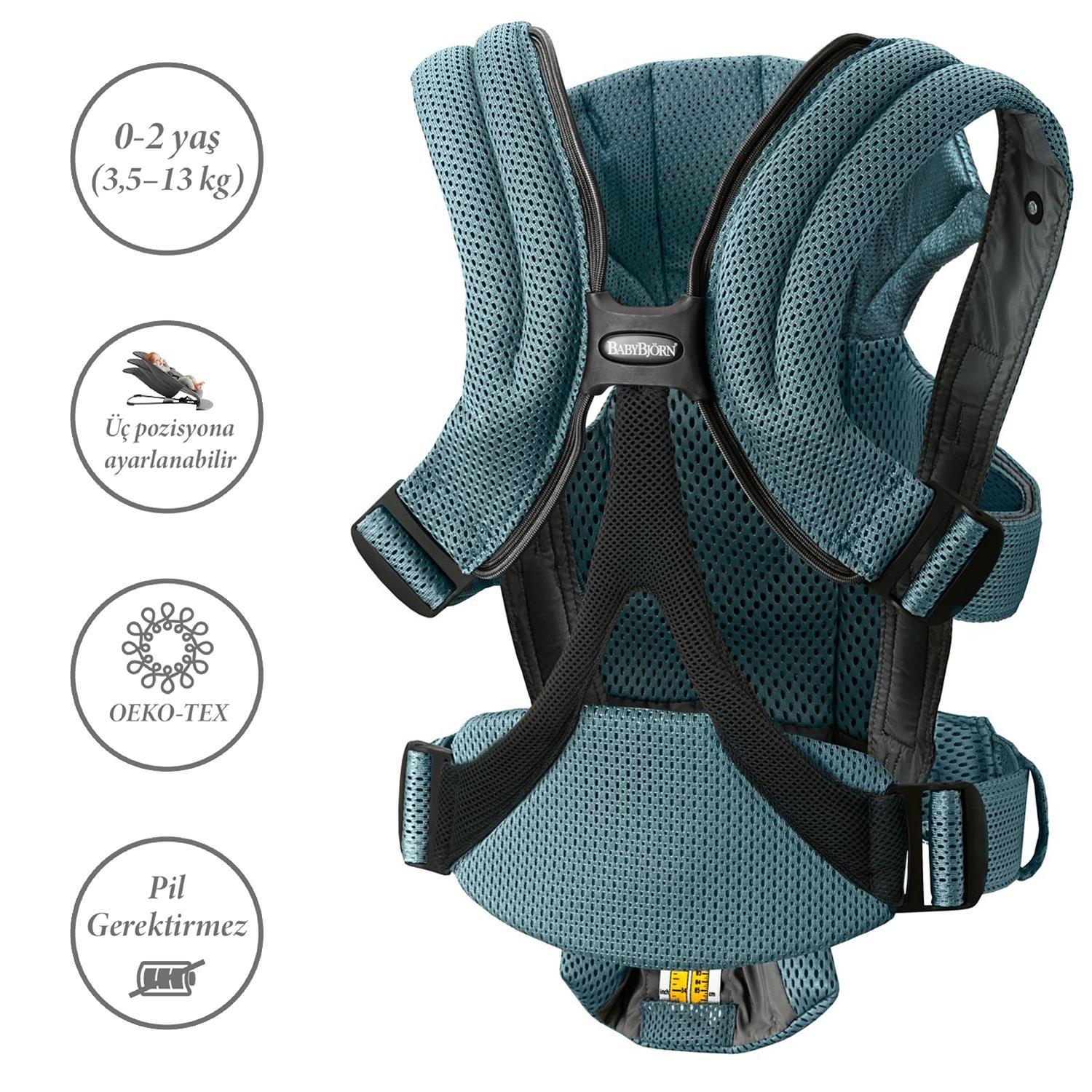 BabyBjörn 2'li Set Balance Soft Ana Kucağı & Kanguru Move Mesh Sage Green