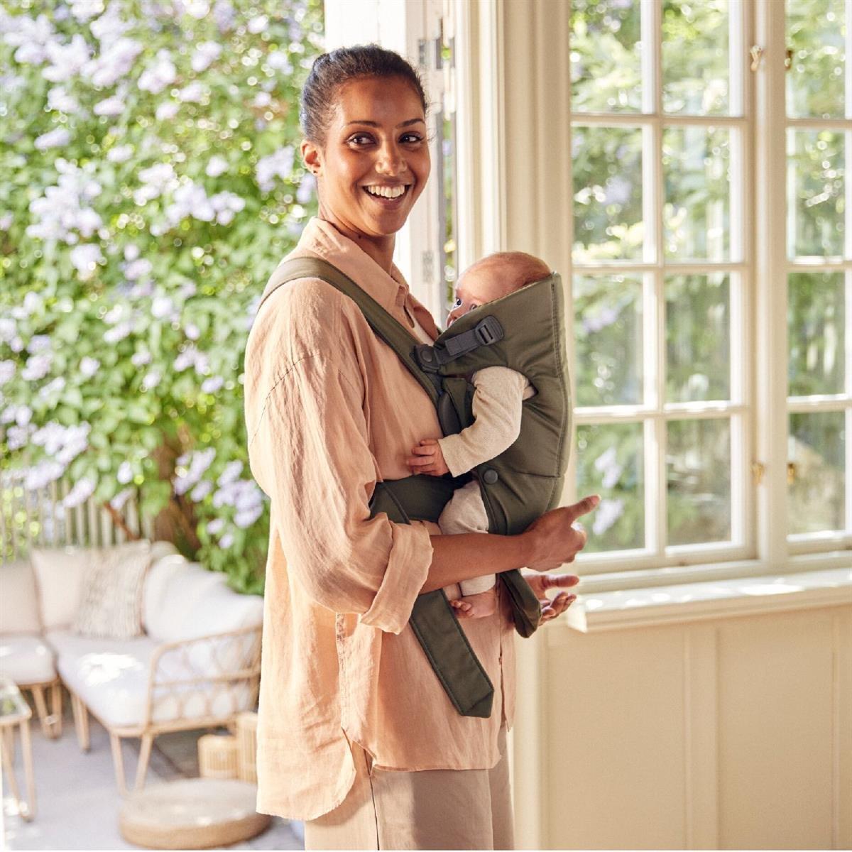 BabyBjörn 2'li Set Bliss Ana kucağı & Kanguru Mini Woven Dark Green