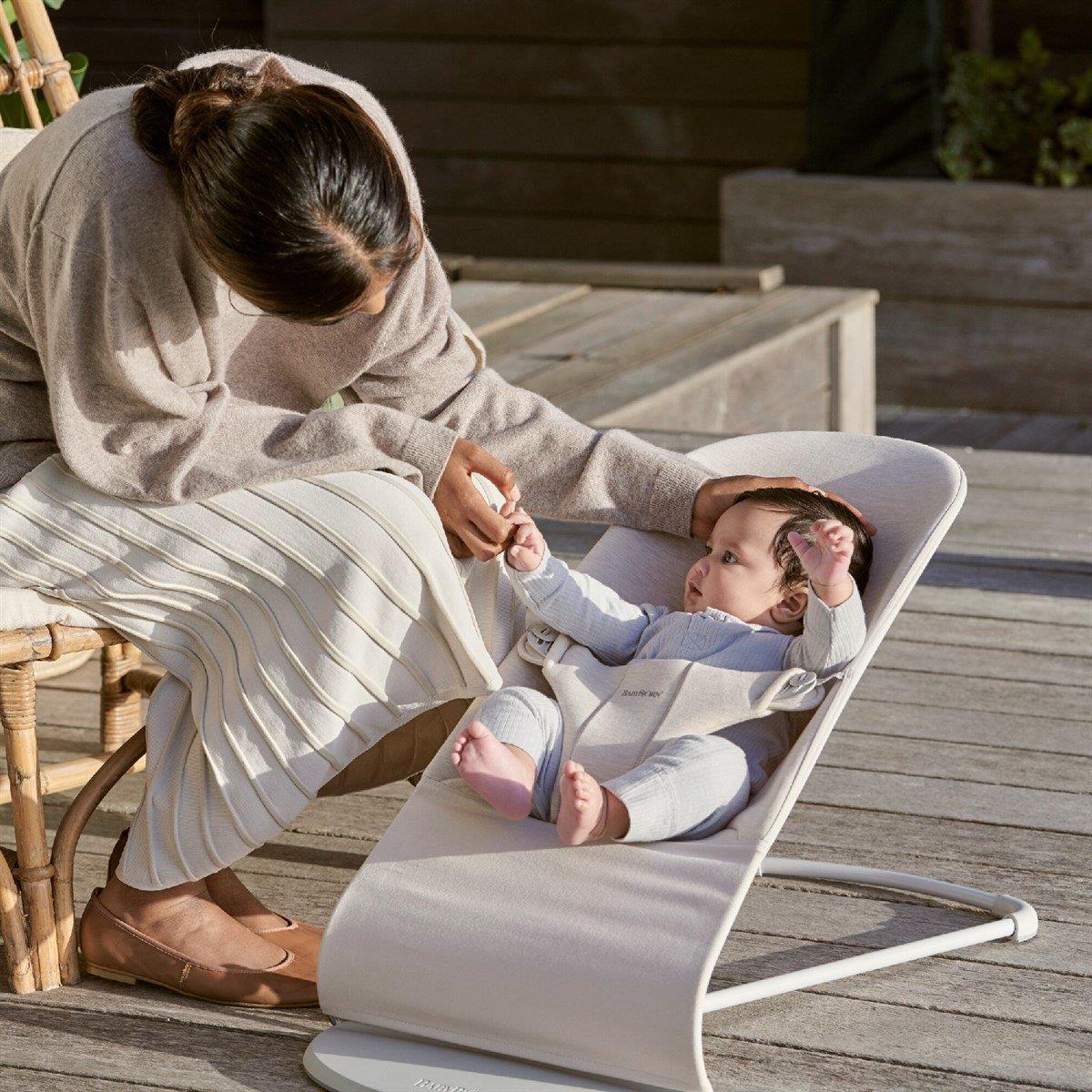 BabyBjörn 2'li Set Bliss Ana kucağı & Kanguru Mini 3D Jersey Light Beige