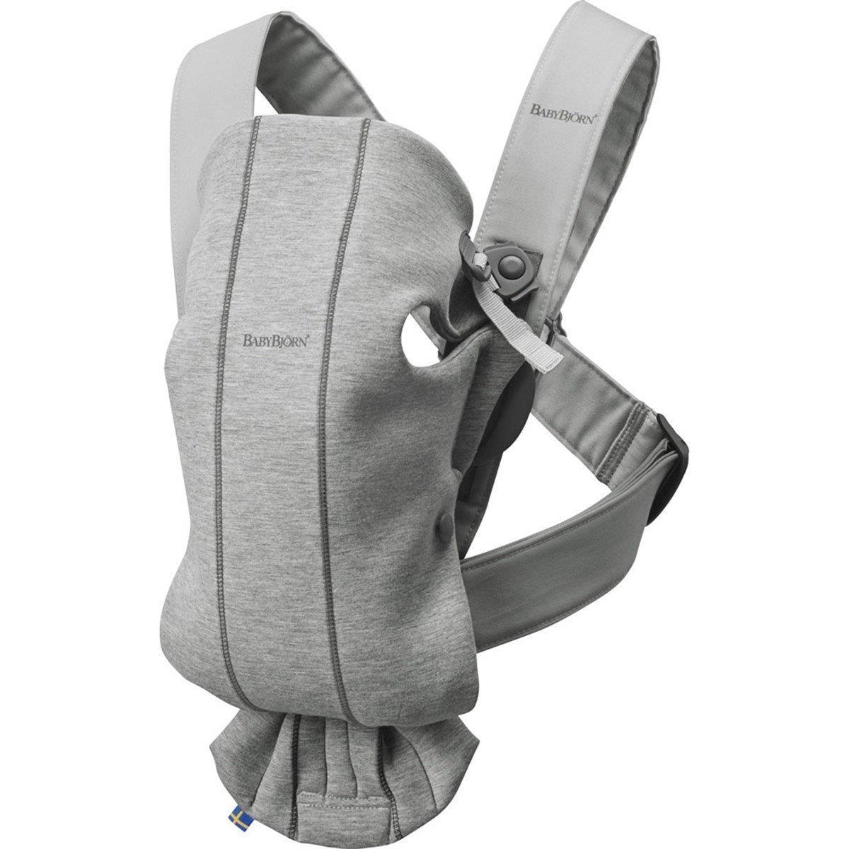 BabyBjörn 2'li Set Bliss Ana kucağı & Kanguru Mini 3D Jersey Light Grey