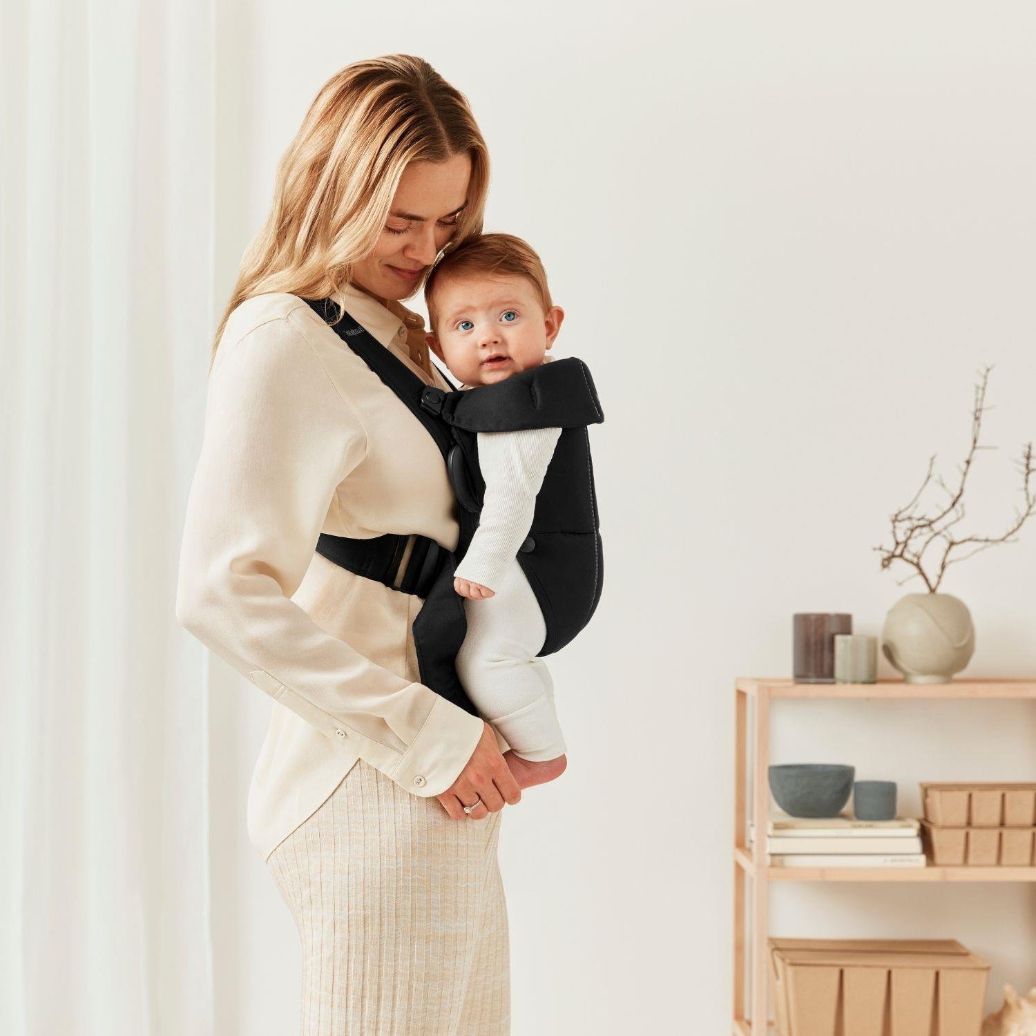 BabyBjörn 2'li Set Bliss Ana Kucağı & Kanguru Mini Woven Black