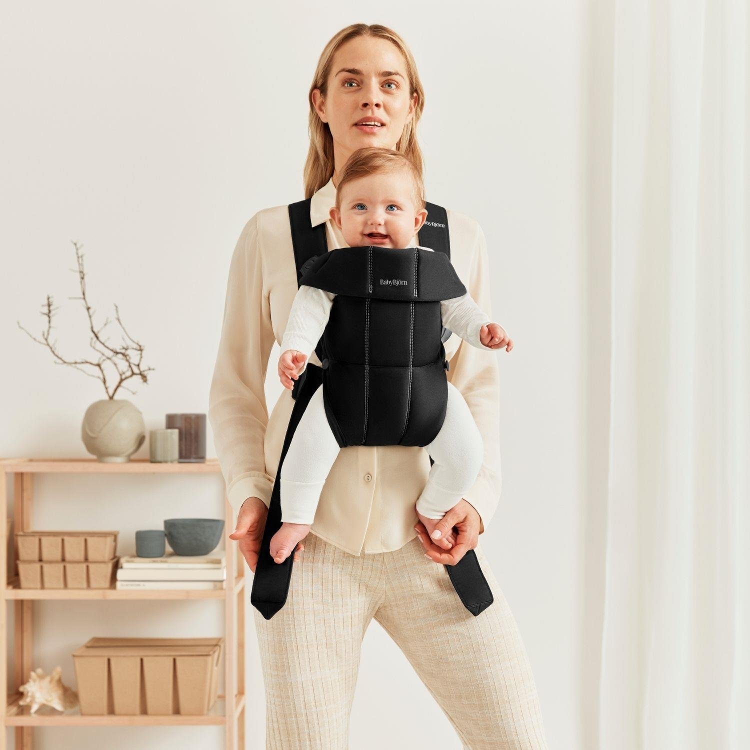 BabyBjörn 2'li Set Bliss Ana Kucağı & Kanguru Mini Woven Black