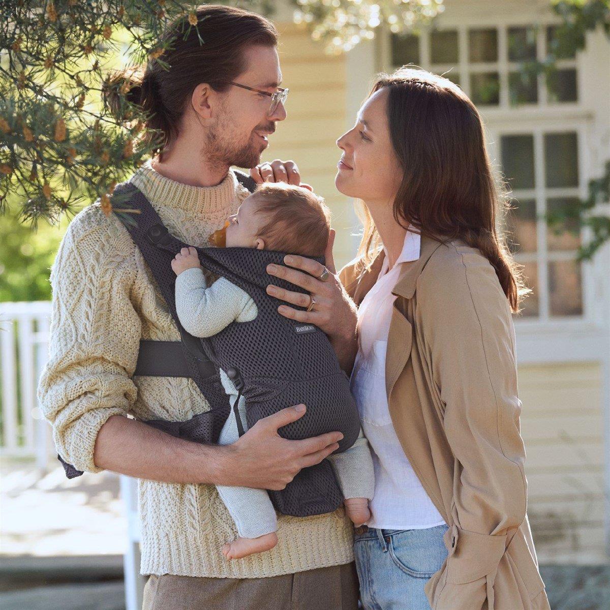 BabyBjörn 2'li Set Oyuncaklı Bliss Ana Kucağı Petal Woven & Kanguru Move Mesh Anthracite