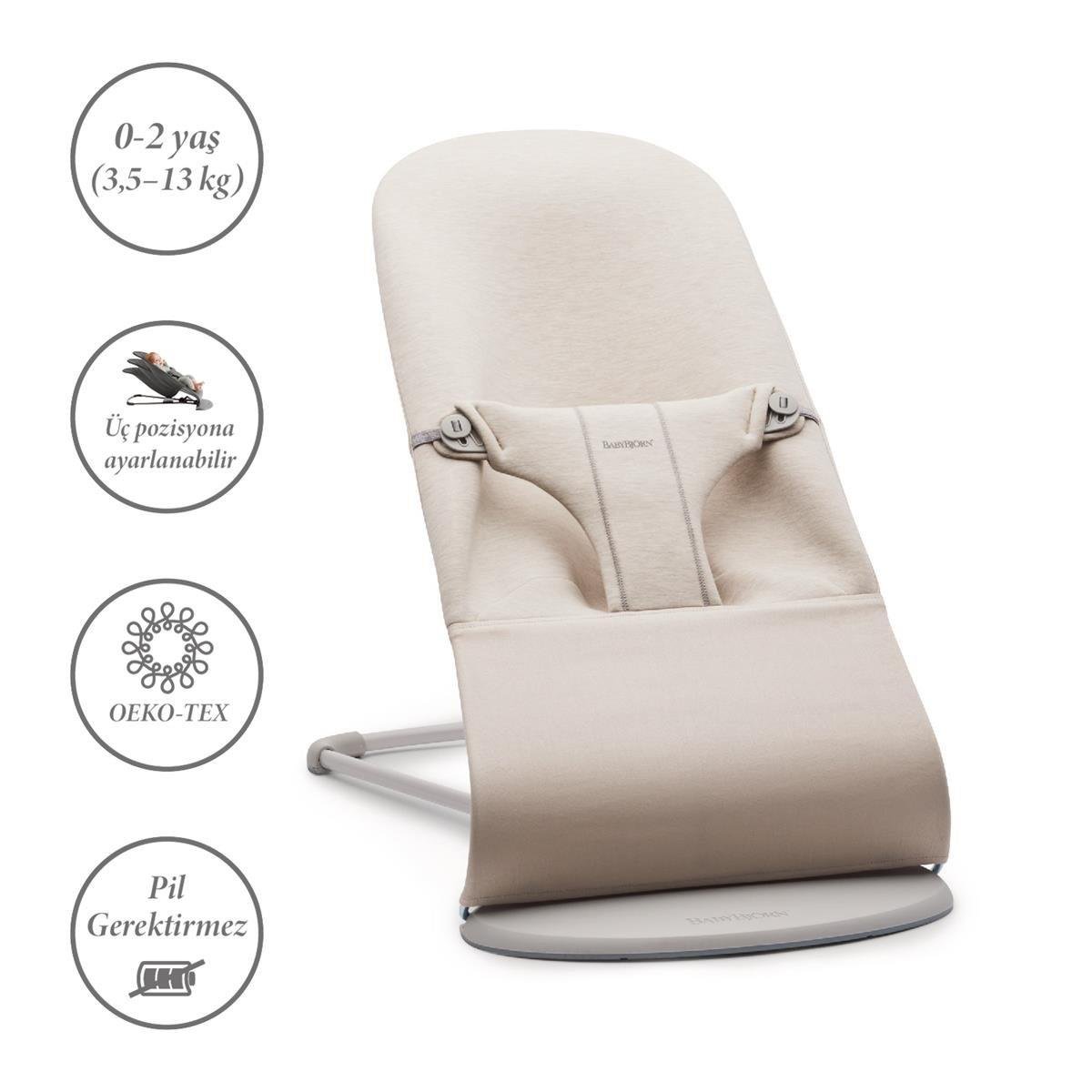 BabyBjörn 2'li Set Pastel Oyuncaklı Bliss Ana kucağı & Kanguru Mini 3D Jersey Light Beige