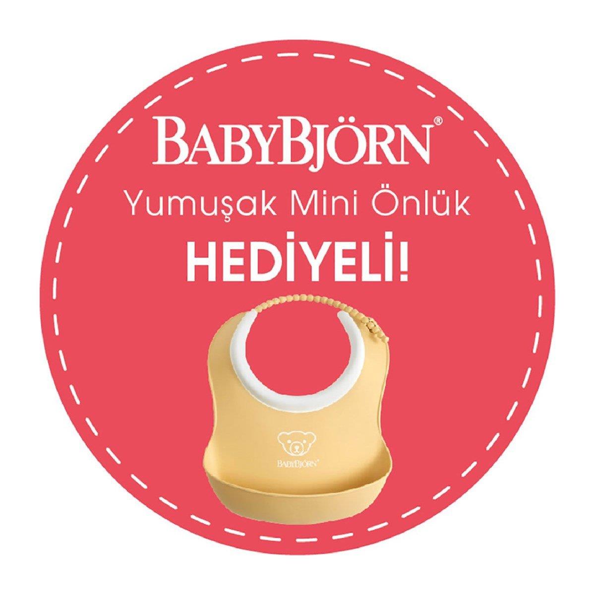 BabyBjörn 2'li Set Pastel Oyuncaklı Bliss Ana kucağı Petal Woven & Kanguru Mini 3D Jersey Light Grey