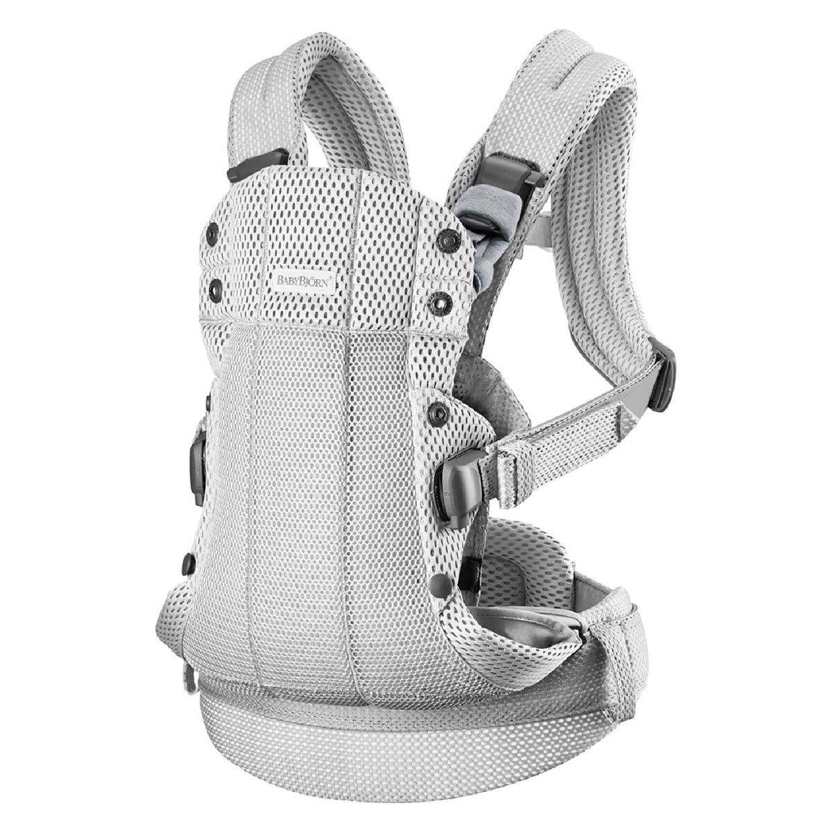 BabyBjörn 2'li Set Soft Oyuncaklı Bliss Ana Kucağı 3D Jersey Light Grey & Kanguru Harmony Mesh Silver