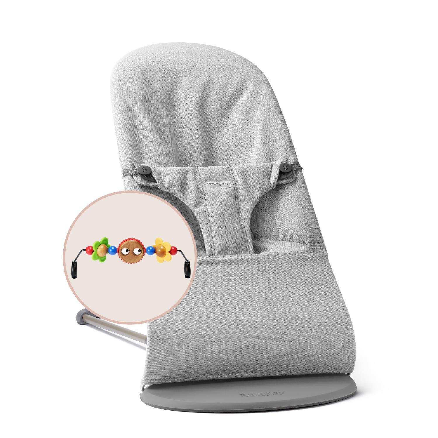 Babybjörn Balance Bliss Ana Kucağı Woven Melange Oyuncaklı / Light Grey