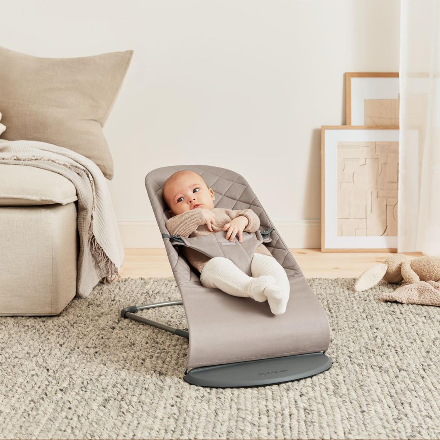 Babybjörn Balance Bliss Ana Kucağı Cotton Oyuncaklı /Sand Grey